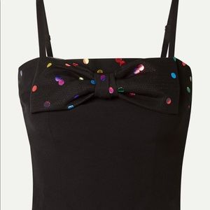 Staud Black Hakasan Top with Rainbow Bow